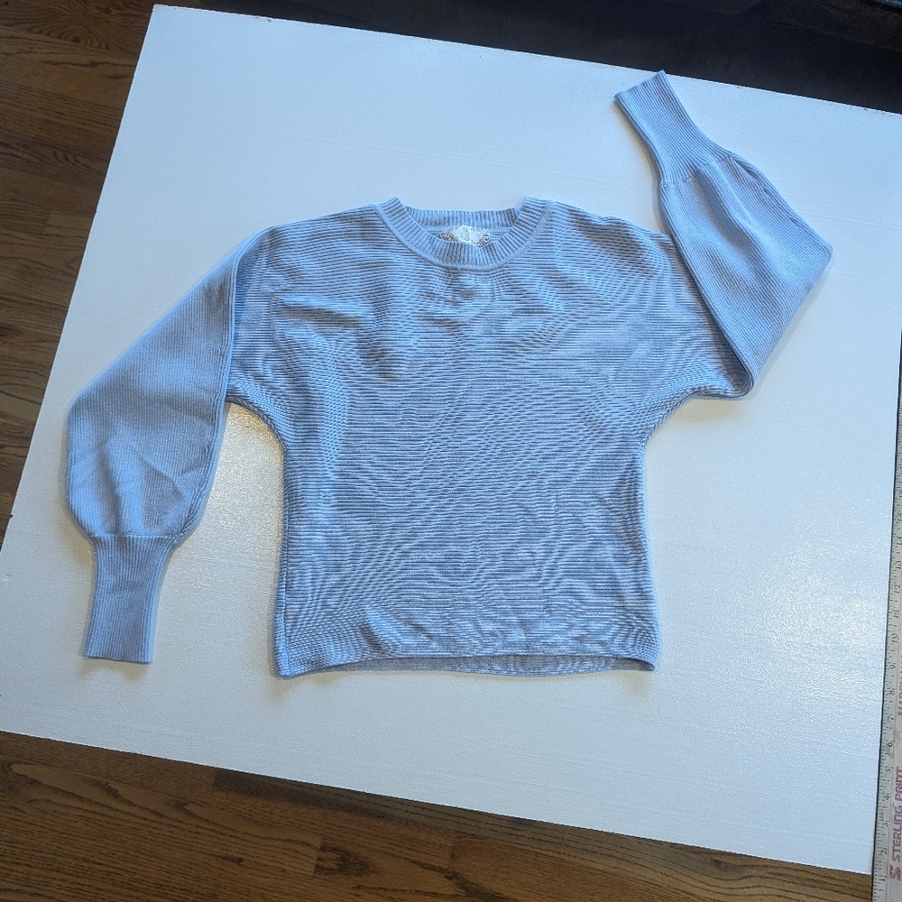 Pink Rose XS Baby Blue Sweater